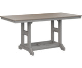 Berlin Gardens Garden Classic 33" x 66" Rectangular Bar Table with Hammered Top