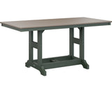 Berlin Gardens Garden Classic 33" x 66" Rectangular Bar Table with Hammered Top