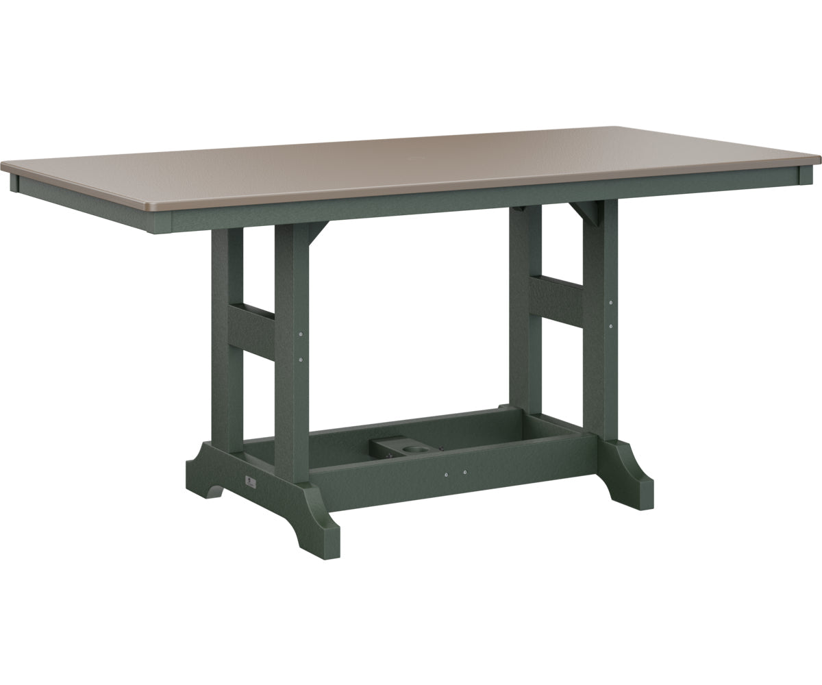 Berlin Gardens Garden Classic 33" x 66" Rectangular Dining Table with Hammered Top