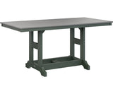 Berlin Gardens Garden Classic 33" x 66" Rectangular Dining Table with Hammered Top