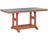 Berlin Gardens Garden Classic 33" x 66" Rectangular Bar Table with Hammered Top