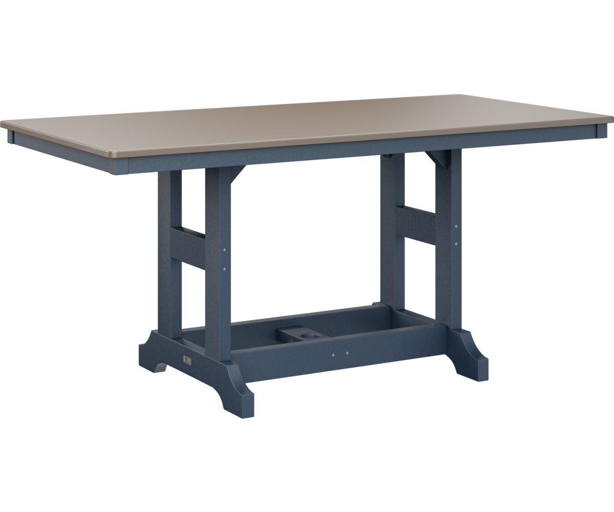 Berlin Gardens Garden Classic 33" x 66" Rectangular Dining Table with Hammered Top