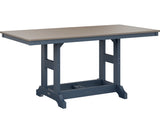 Berlin Gardens Garden Classic 33" x 66" Rectangular Counter Table with Hammered Top