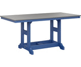 Berlin Gardens Garden Classic 33" x 66" Rectangular Dining Table with Hammered Top