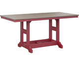Berlin Gardens Garden Classic 33" x 66" Rectangular Counter Table with Hammered Top