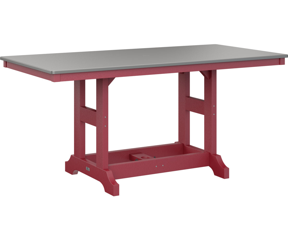 Berlin Gardens Garden Classic 33" x 66" Rectangular Counter Table with Hammered Top