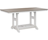 Berlin Gardens Garden Classic 33" x 66" Rectangular Counter Table with Hammered Top