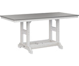Berlin Gardens Garden Classic 33" x 66" Rectangular Counter Table with Hammered Top