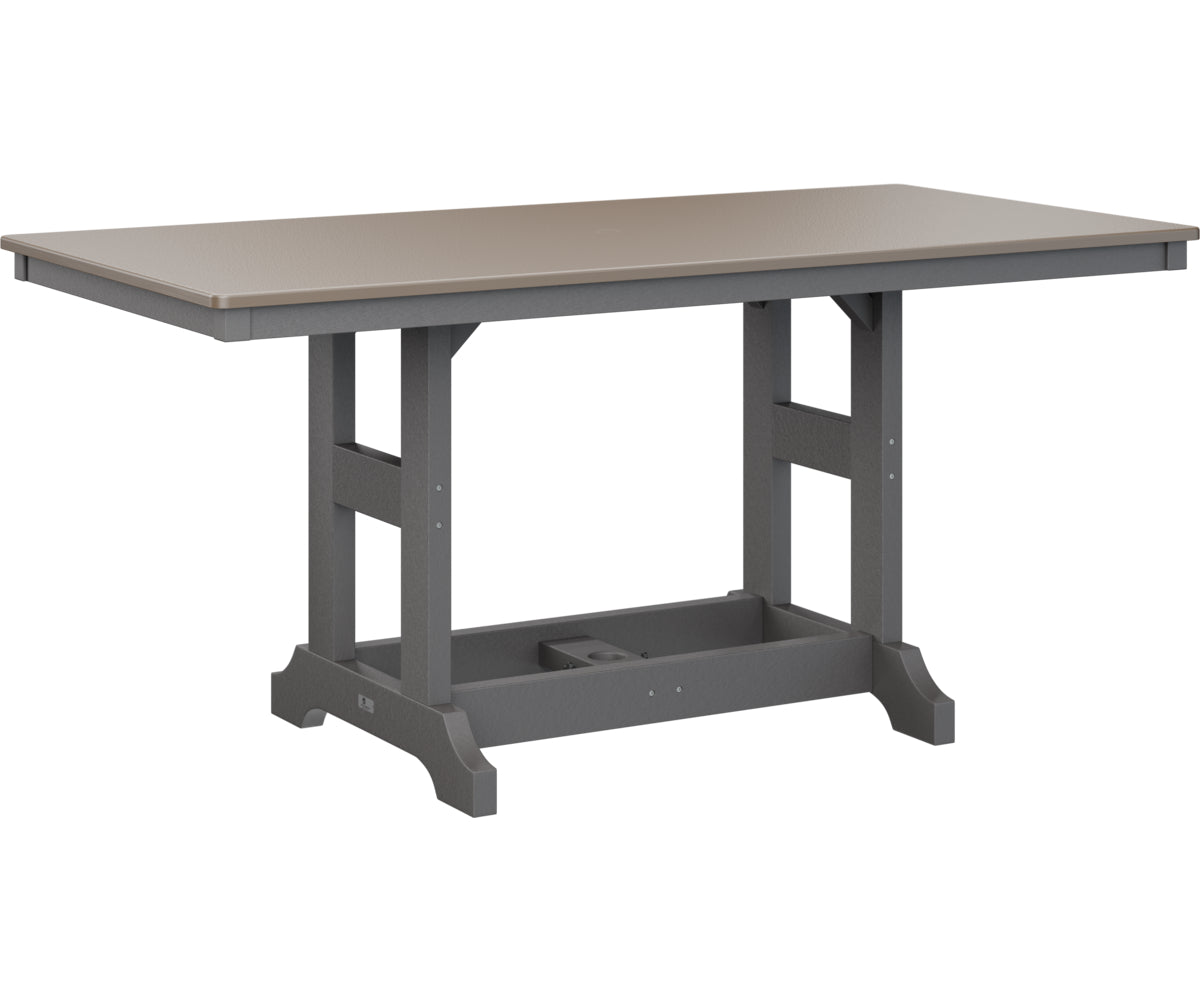 Berlin Gardens Garden Classic 33" x 66" Rectangular Counter Table with Hammered Top