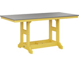Berlin Gardens Garden Classic 33" x 66" Rectangular Counter Table with Hammered Top