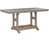 Berlin Gardens Garden Classic 33" x 66" Rectangular Counter Table with Hammered Top