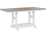 Berlin Gardens Garden Classic 33" x 66" Rectangular Dining Table with Hammered Top