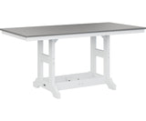 Berlin Gardens Garden Classic 33" x 66" Rectangular Bar Table with Hammered Top