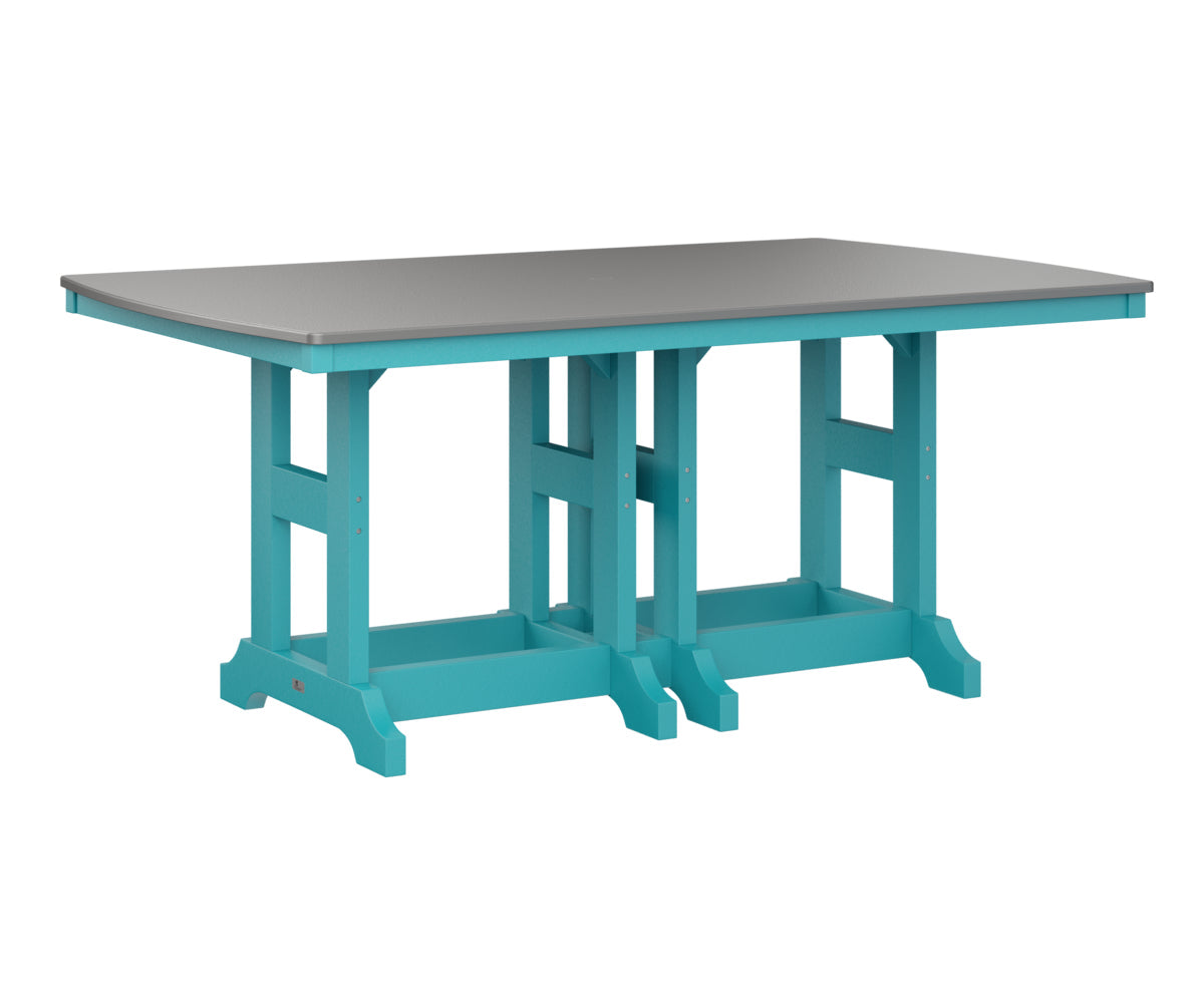 Berlin Gardens Garden Classic 44" x 72" Rectangular Counter Table with Hammered Top