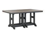 Berlin Gardens Garden Classic 44" x 72" Rectangular Bar Table with Hammered Top