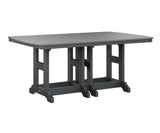 Berlin Gardens Garden Classic 44" x 72" Rectangular Counter Table with Hammered Top