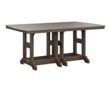 Berlin Gardens Garden Classic 44" x 72" Rectangular Counter Table with Hammered Top