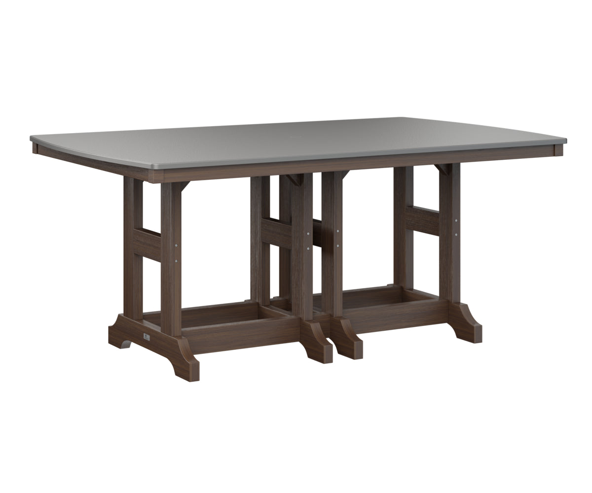 Berlin Gardens Garden Classic 44" x 72" Rectangular Counter Table with Hammered Top