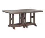 Berlin Gardens Garden Classic 44" x 72" Rectangular Bar Table with Hammered Top