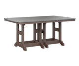 Berlin Gardens Garden Classic 44" x 72" Rectangular Bar Table with Hammered Top