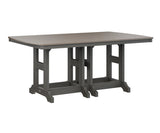 Berlin Gardens Garden Classic 44" x 72" Rectangular Bar Table with Hammered Top