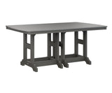 Berlin Gardens Garden Classic 44" x 72" Rectangular Bar Table with Hammered Top