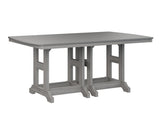 Berlin Gardens Garden Classic 44" x 72" Rectangular Bar Table with Hammered Top