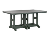 Berlin Gardens Garden Classic 44" x 72" Rectangular Bar Table with Hammered Top
