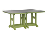 Berlin Gardens Garden Classic 44" x 72" Rectangular Counter Table with Hammered Top