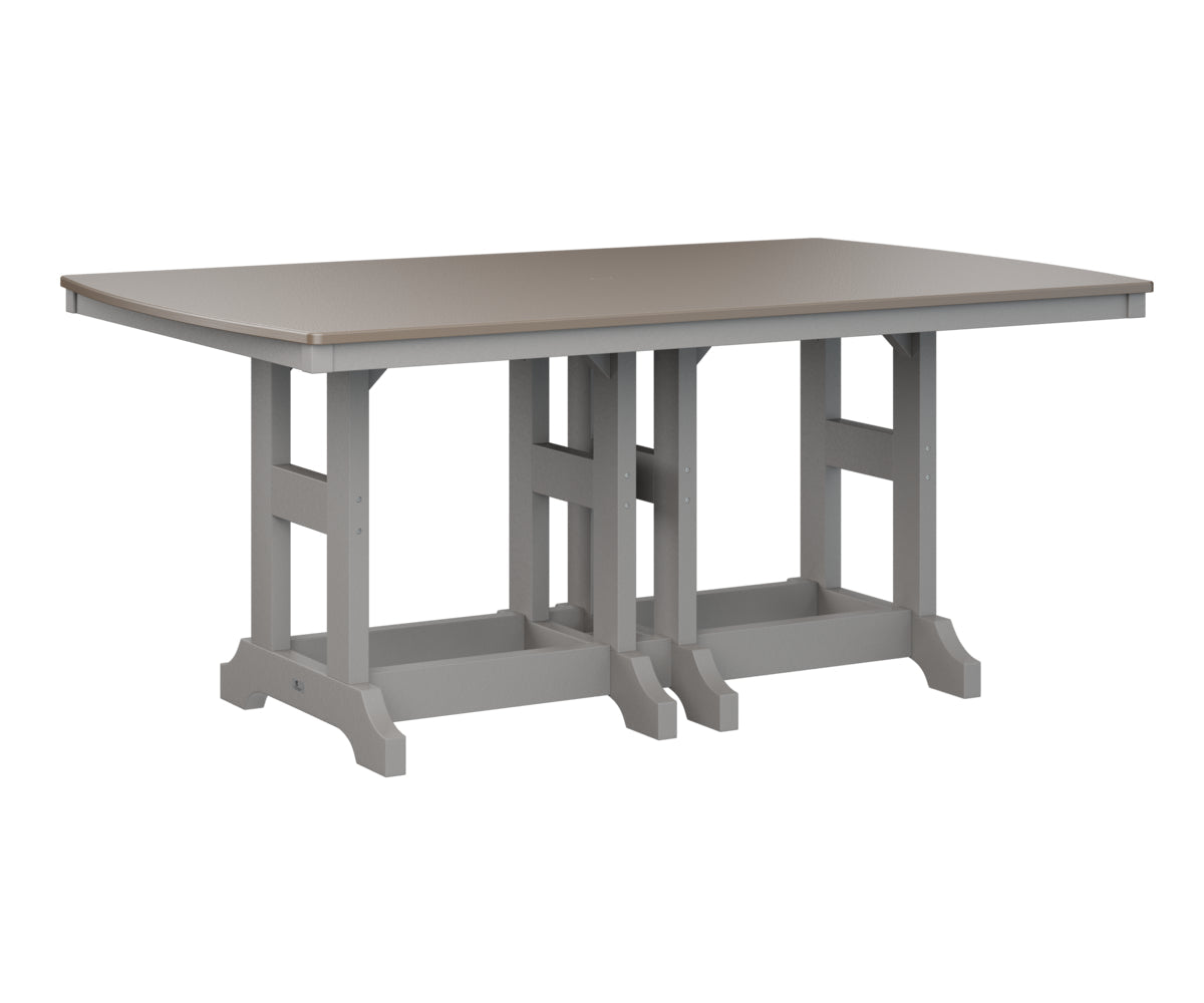 Berlin Gardens Garden Classic 44" x 72" Rectangular Counter Table with Hammered Top