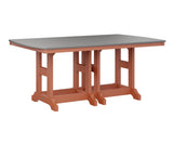 Berlin Gardens Garden Classic 44" x 72" Rectangular Bar Table with Hammered Top