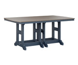 Berlin Gardens Garden Classic 44" x 72" Rectangular Counter Table with Hammered Top