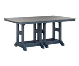 Berlin Gardens Garden Classic 44" x 72" Rectangular Counter Table with Hammered Top
