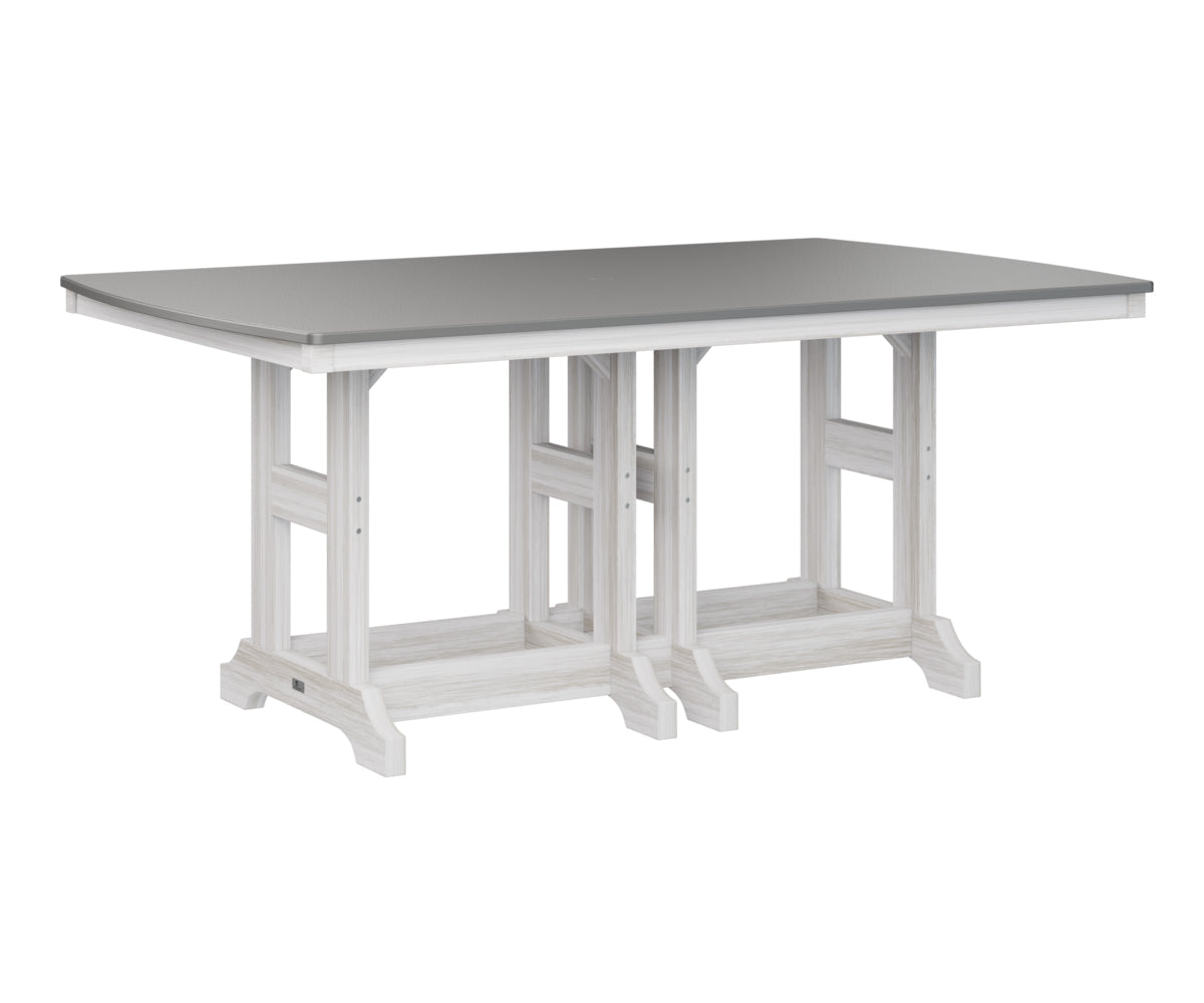 Berlin Gardens Garden Classic 44" x 72" Rectangular Counter Table with Hammered Top