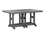 Berlin Gardens Garden Classic 44" x 72" Rectangular Bar Table with Hammered Top