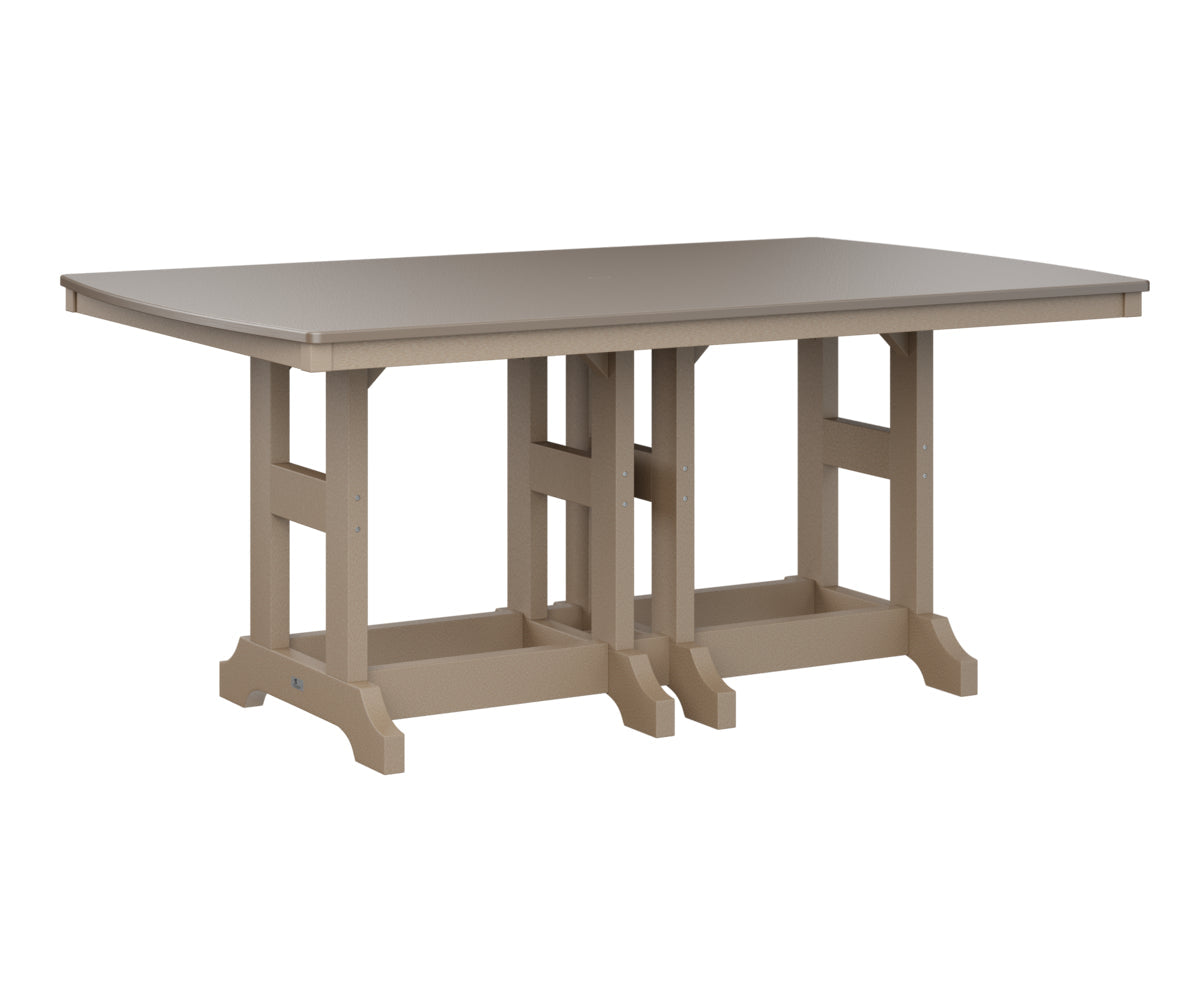 Berlin Gardens Garden Classic 44" x 72" Rectangular Counter Table with Hammered Top