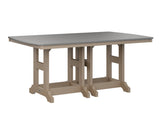 Berlin Gardens Garden Classic 44" x 72" Rectangular Counter Table with Hammered Top