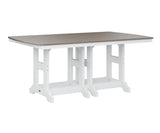 Berlin Gardens Garden Classic 44" x 72" Rectangular Bar Table with Hammered Top