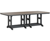 Berlin Gardens Garden Classic Bar Height 44" x 96" Rectangular Table with Hammered Top