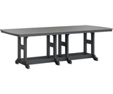Berlin Gardens Garden Classic Bar Height 44" x 96" Rectangular Table with Hammered Top