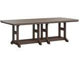 Berlin Gardens Garden Classic 44" x 96" Rectangular Bar Table with Hammered Top