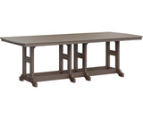 Berlin Gardens Garden Classic 44" x 96" Rectangular Bar Table with Hammered Top