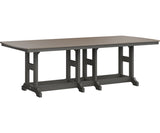 Berlin Gardens Garden Classic 44" x 96" Rectangular Bar Table with Hammered Top