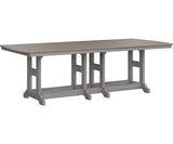 Berlin Gardens Garden Classic 44" x 96" Rectangular Bar Table with Hammered Top