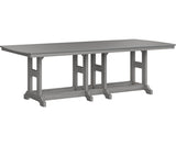Berlin Gardens Garden Classic 44" x 96" Rectangular Bar Table with Hammered Top