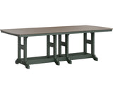 Berlin Gardens Garden Classic Bar Height 44" x 96" Rectangular Table with Hammered Top