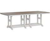 Berlin Gardens Garden Classic 44" x 96" Rectangular Dining Table with Hammered Top