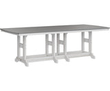 Berlin Gardens Garden Classic 44" x 96" Rectangular Bar Table with Hammered Top