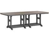 Berlin Gardens Garden Classic 44" x 96" Rectangular Bar Table with Hammered Top