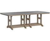 Berlin Gardens Garden Classic 44" x 96" Rectangular Bar Table with Hammered Top